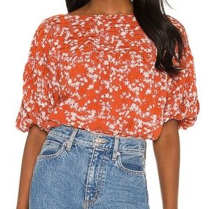 Free People Dessa Bodysuit in Rust Combo